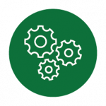 icon showing gears